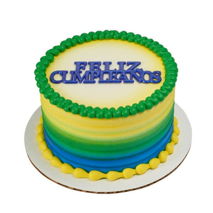 DecoPac Party Supplies Feliz Cumpleaños Script Cake Kit (48 count)