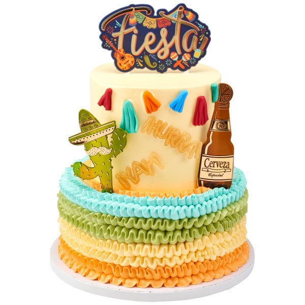 DecoPac Party Supplies Fiesta Cerveza Cake Kit (3 count)