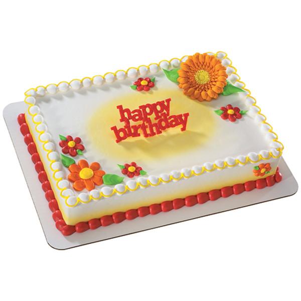 DecoPac Party Supplies Happy Birthday Block Letter Cake Layon (72 count)