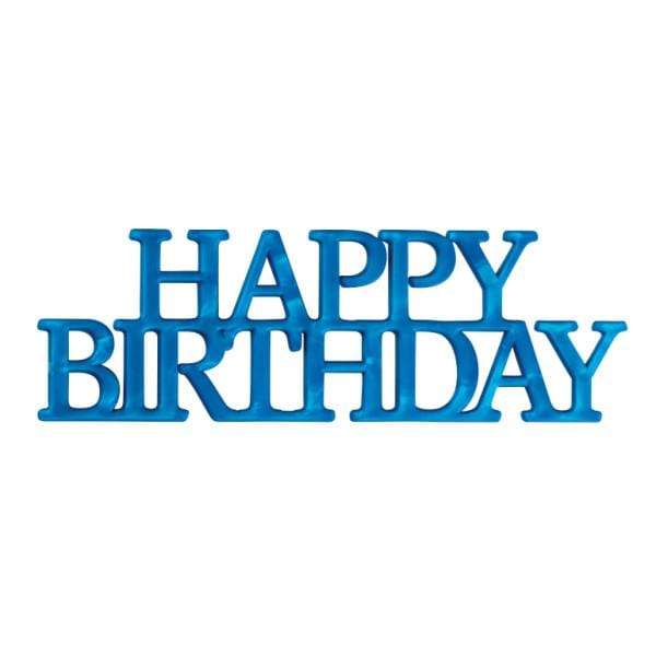DecoPac Party Supplies Happy Birthday Cake Layon Script Assortment