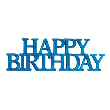 DecoPac Party Supplies Happy Birthday Cake Layon Script Assortment