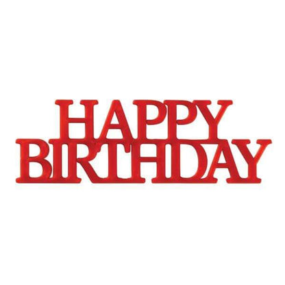 DecoPac Party Supplies Happy Birthday Cake Layon Script Assortment