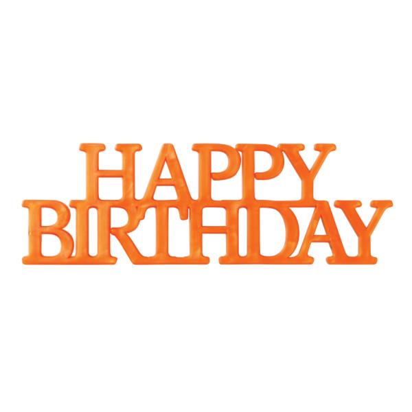 DecoPac Party Supplies Happy Birthday Cake Layon Script Assortment