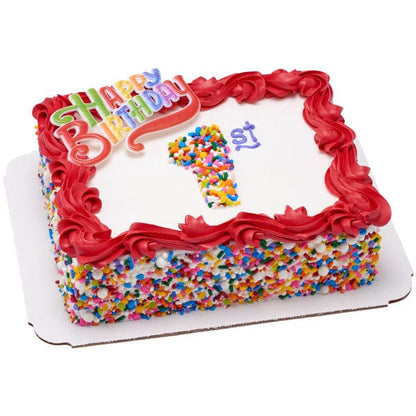 DecoPac Party Supplies Happy Birthday Script Assortment Pattern (24 count)