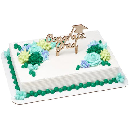 DecoPac Party Supplies Layon Congrats Grad Wood (6 count)
