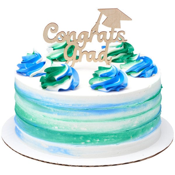 DecoPac Party Supplies Layon Congrats Grad Wood (6 count)