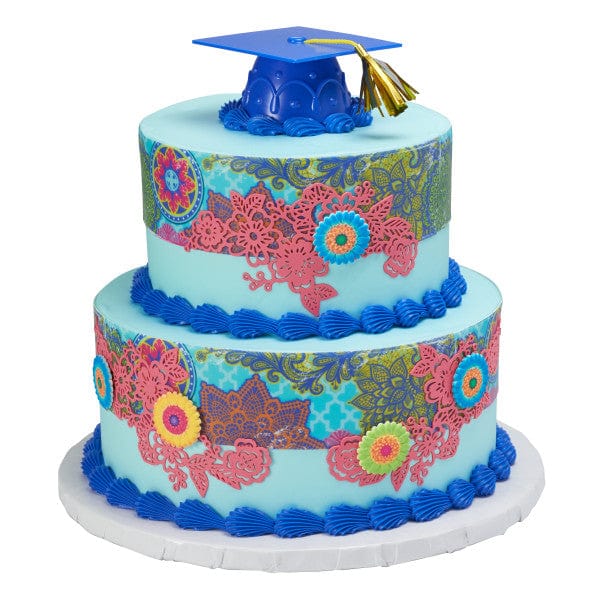 DecoPac Party Supplies Layon Grad Cap Blue Tassel Balloon
