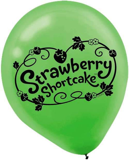 Designware Latex Strawberry Shortcake Logo 12″ Latex Balloons (6)
