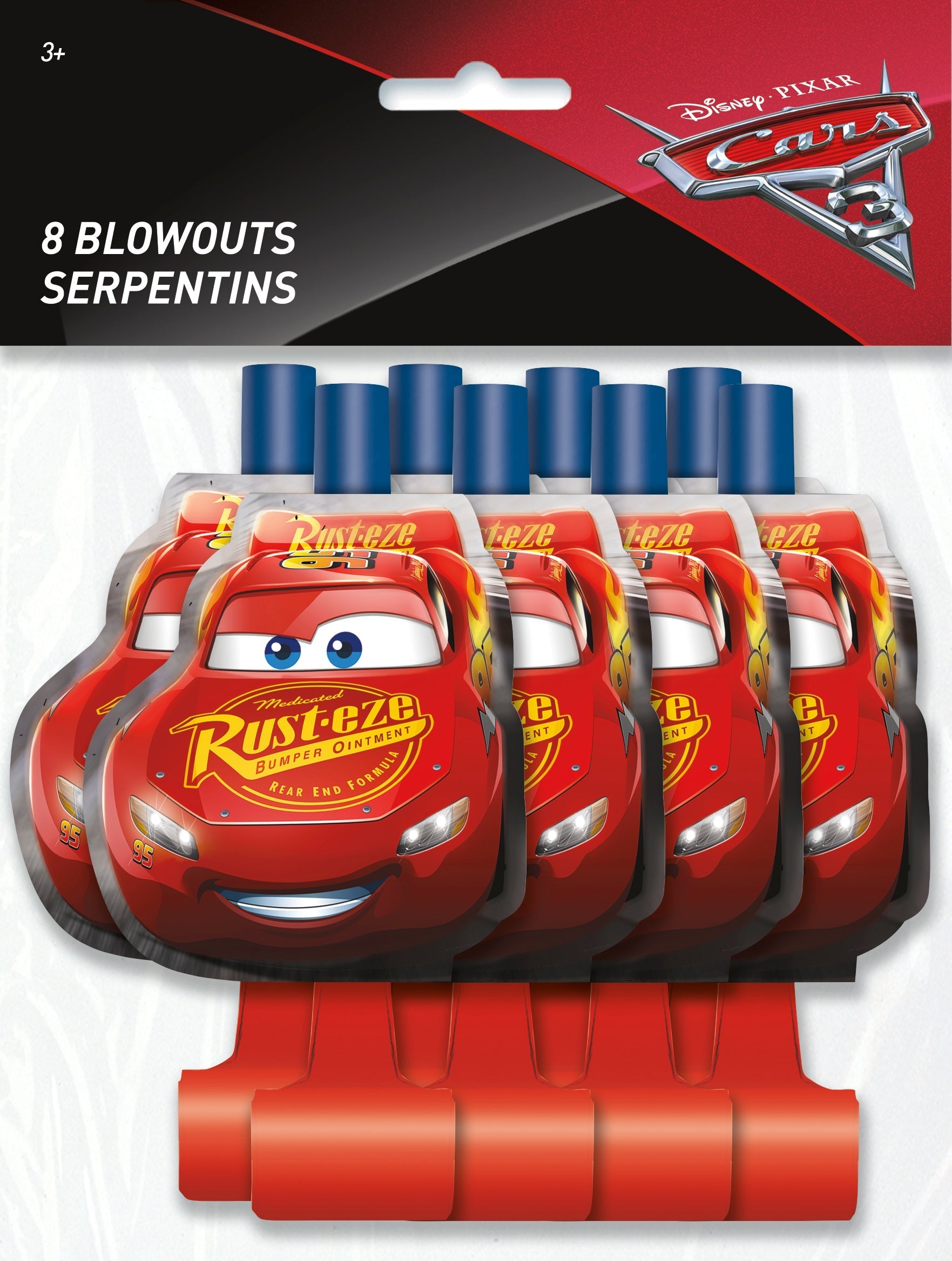 Disney Cars 3 Noisemaker Blowouts by Unique from Instaballoons