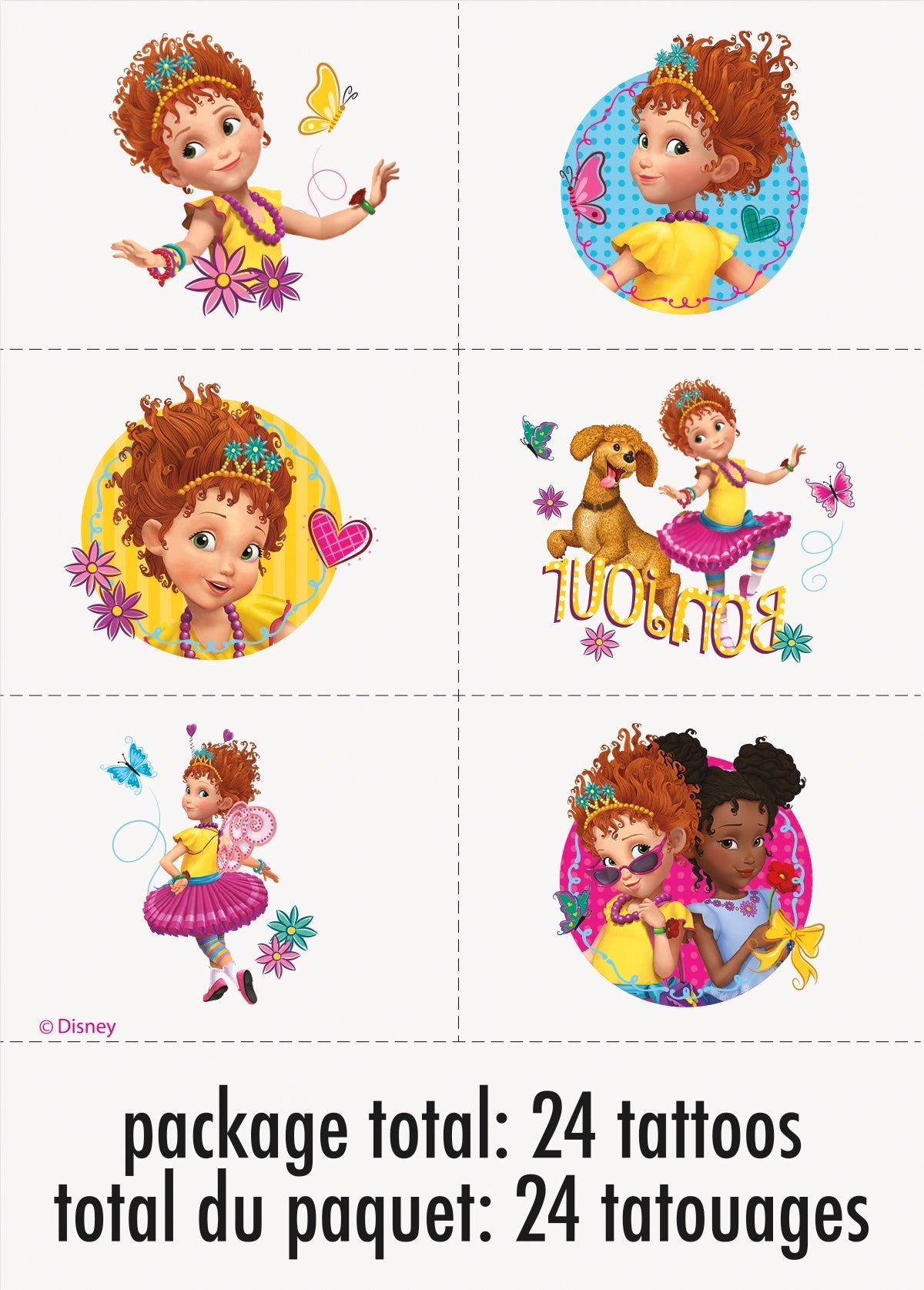 Disney Fancy Nancy Tattoos by Unique from Instaballoons