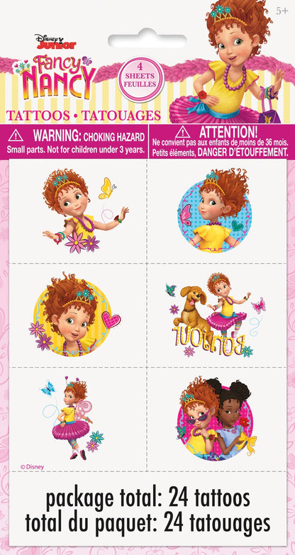 Disney Fancy Nancy Tattoos by Unique from Instaballoons