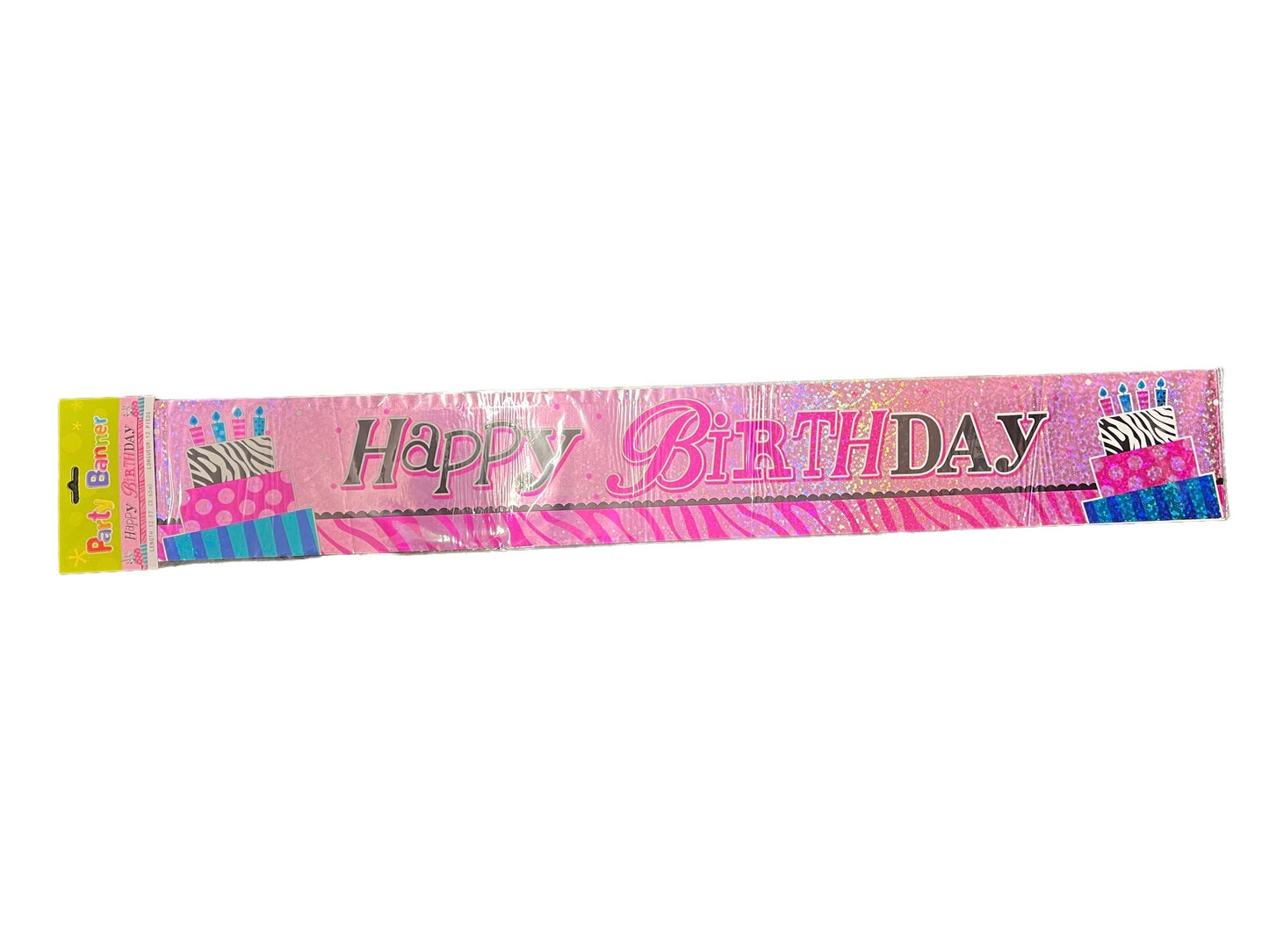 Fab Birthday Foil Banner Latex Balloons by Qualatex from Instaballoons