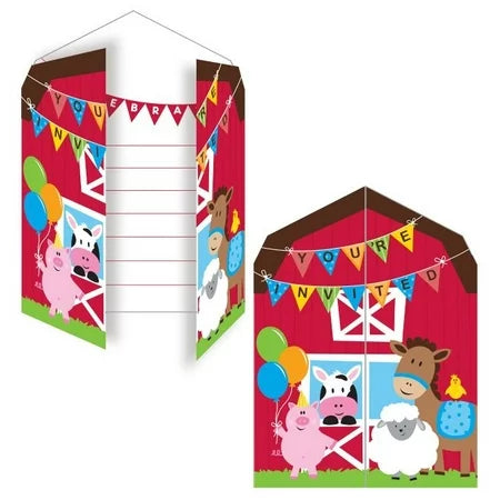 Farmhouse Fun Invitations Foil Balloons by Convergram from Instaballoons