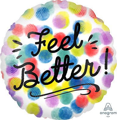 18" Feel Better Watercolor Dots - Anagram