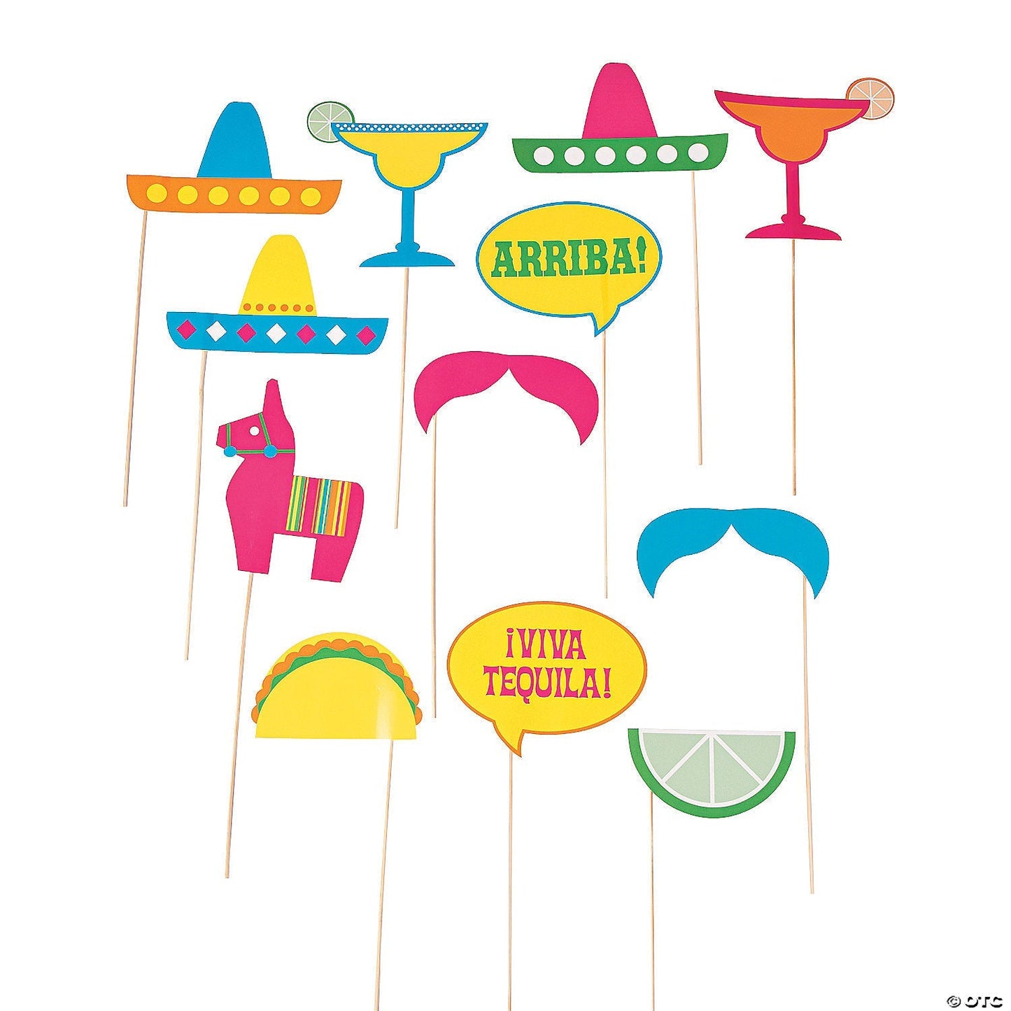 Fiesta Party Photo Stick Props by Fun Express from Instaballoons