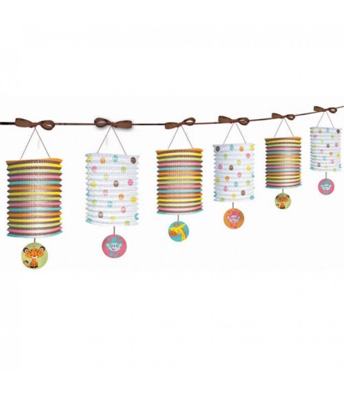 12' Paper Lantern Garland - Fisher Price Baby Shower - Amscan