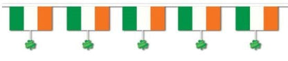 Flags & Shamrocks Banner 16in x 12ft - The Beistle Company