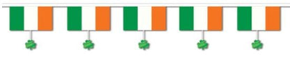 Flags & Shamrocks Banner 16in x 12ft - The Beistle Company