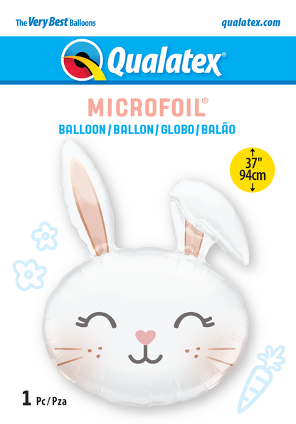 Floppy Eared Bunny 37″ Foil Balloon by Qualatex from Instaballoons