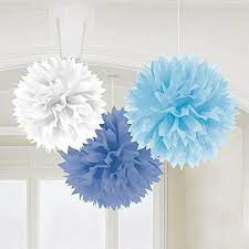 Fluffy Paper Deco Boy  by Amscan from Instaballoons