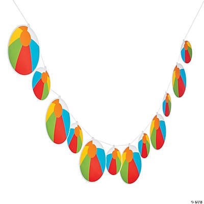 Fun Express Beach Bum Garland 6″ x 7′