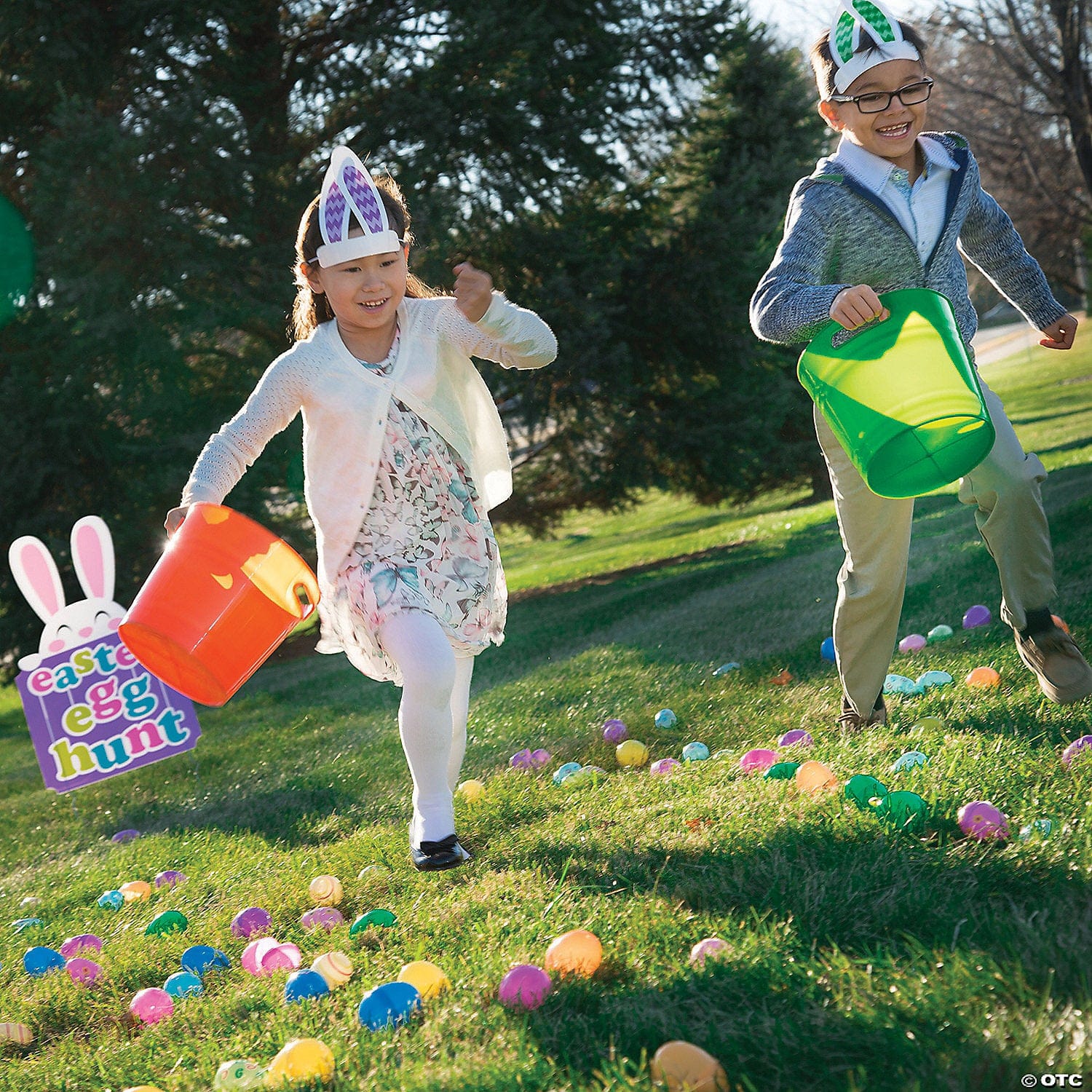Fun Express Jumbo Bright Easter Eggs (12 count)