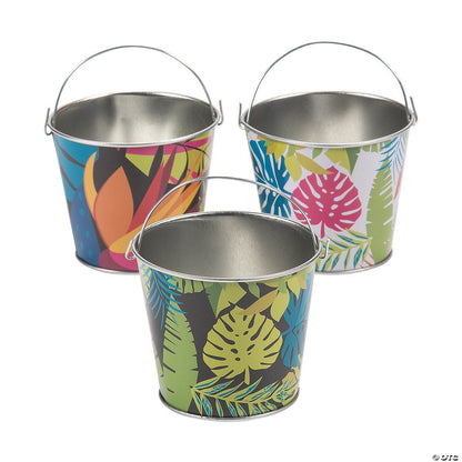 Fun Express Mini Luau Tropical Pails (12 count)