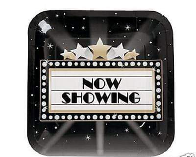Fun Express Party Supplies Movie Night Plates 9″ (8 count)