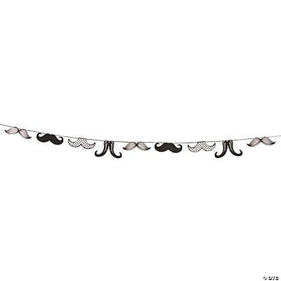 Fun Express Party Supplies Mustache Party Garland