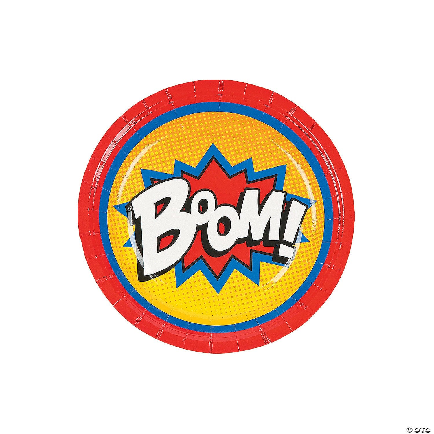 Fun Express Party Supplies Superhero Paper Dessert Plates 7″ (8 count)
