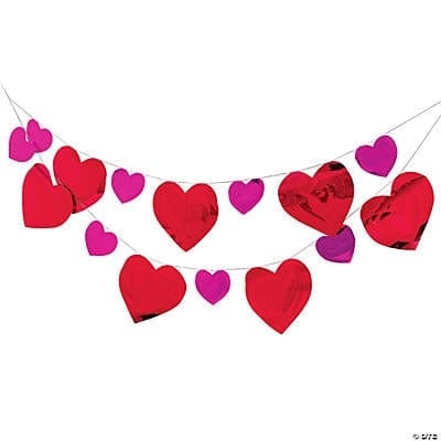 Fun Express Party Supplies Valentine Heart Garland