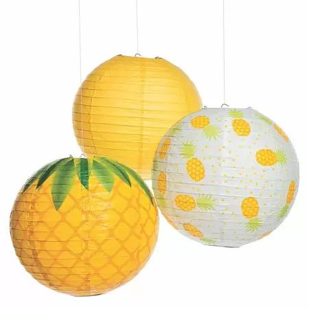 Fun Express Pineapple Lanterns 3 piece Set ( count)
