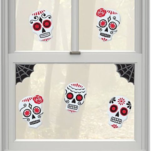 Gel Clings - Sugar Skulls - Amscan
