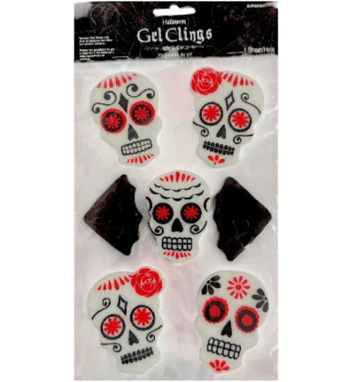 Gel Clings - Sugar Skulls - Amscan