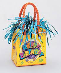 Giftbag Wt - Bday Blast 12″ Latex Balloons by Unique from Instaballoons