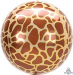 GIRAFFE PRINT ORBZ (PKG) Foil Balloon - Anagram