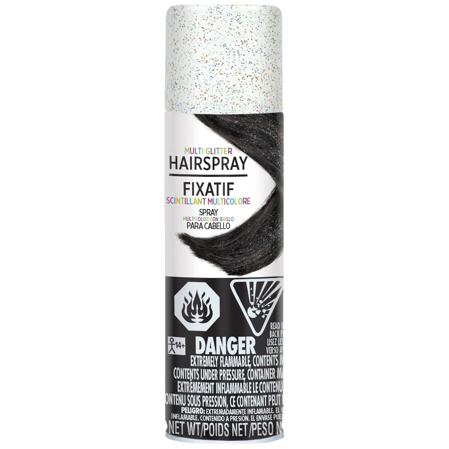 Glitter Hairspray - Multicolor - Amscan