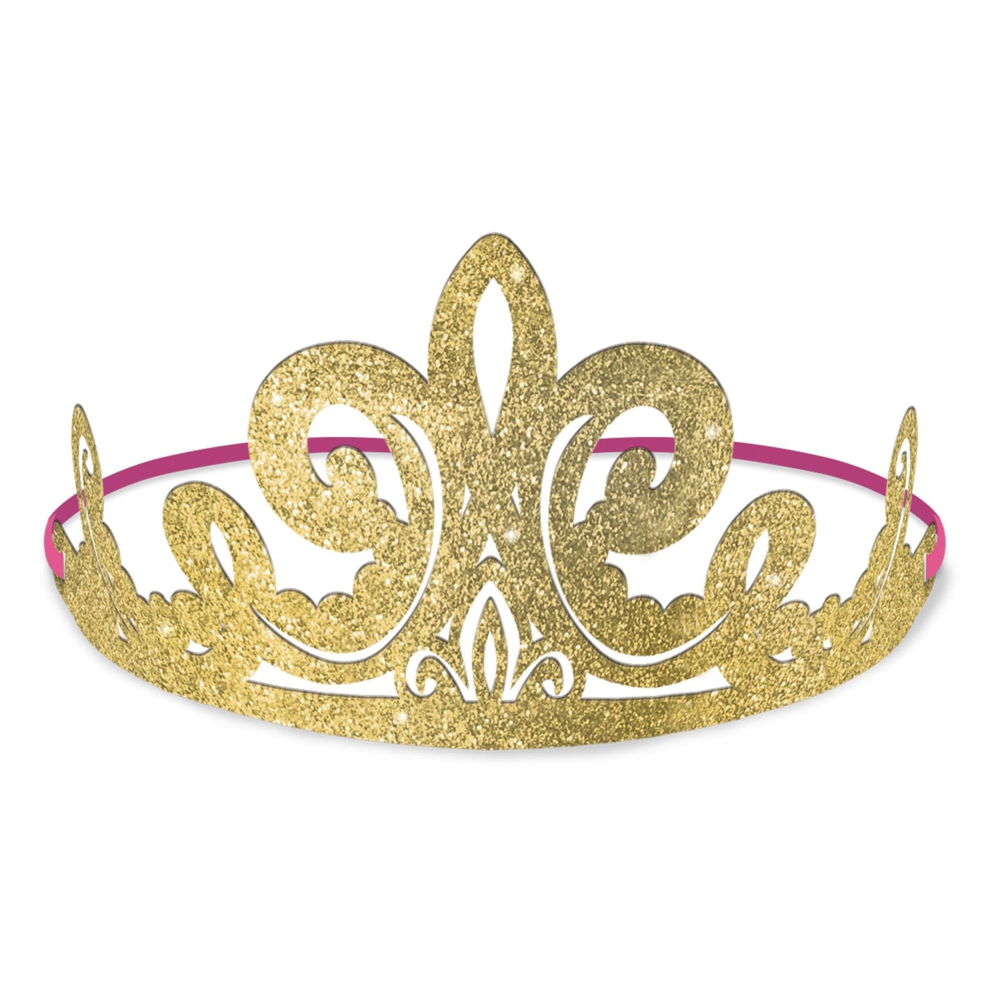 Glitter Paper Tiaras - Princess (8ct) - Amscan