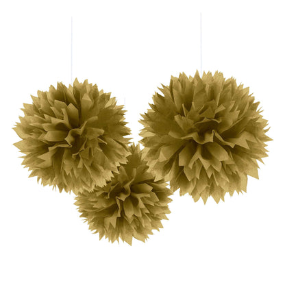 Gold Fluffy Deco by Amscan from Instaballoons
