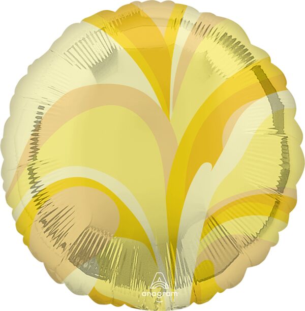Gold Macro Marble Round 18″ Foil Balloon by Anagram from Instaballoons