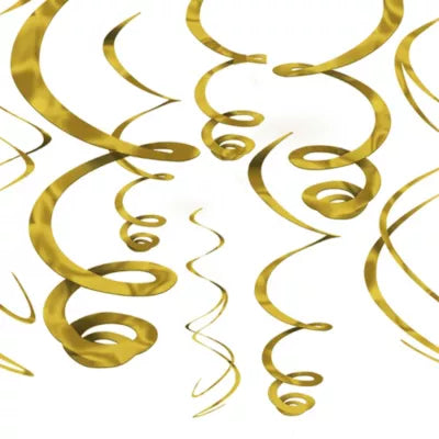 Gold Swirl Deco by Amscan from Instaballoons