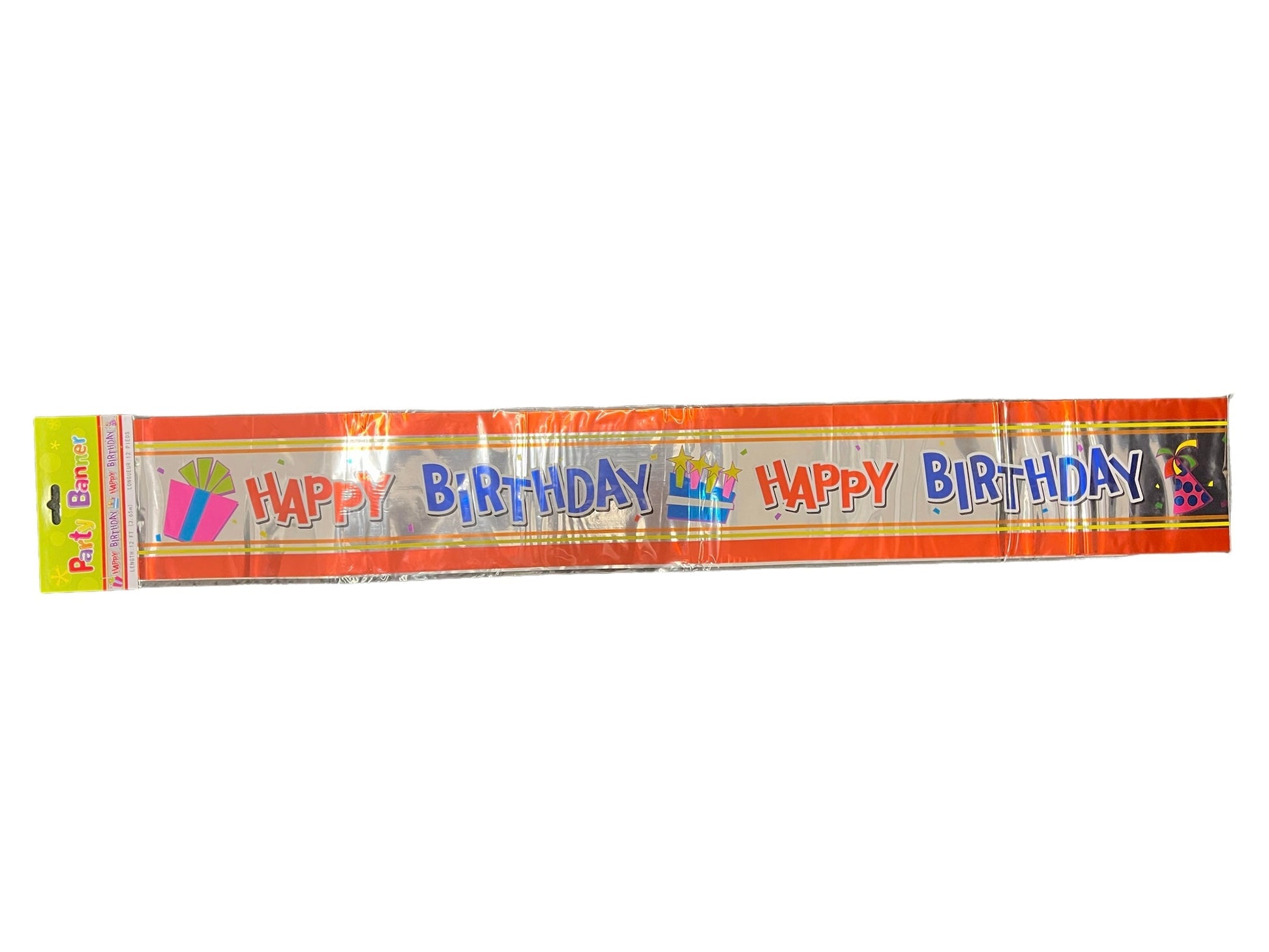 Happy Bday Foil Banner by Betallic from Instaballoons