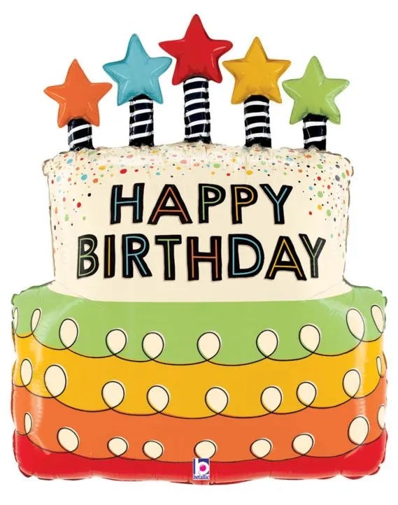 Happy Birthday 31″ Foil Balloon by Betallic from Instaballoons