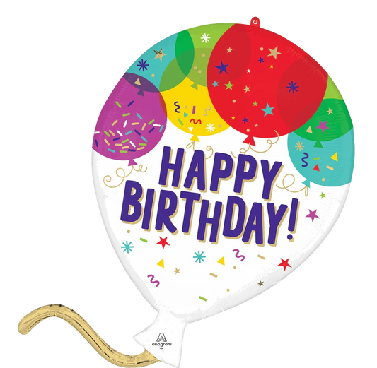 Happy Birthday Balloon 25″ Foil Balloon by Anagram from Instaballoons