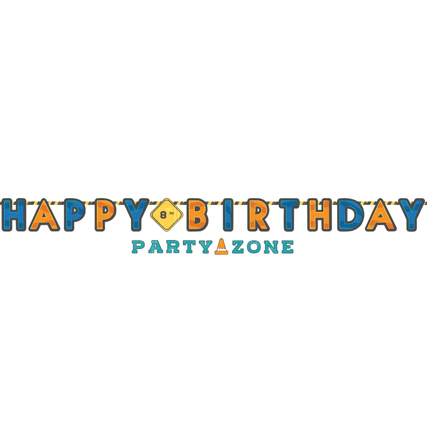 Happy Birthday Construction Banner Kit by Amscan from Instaballoons