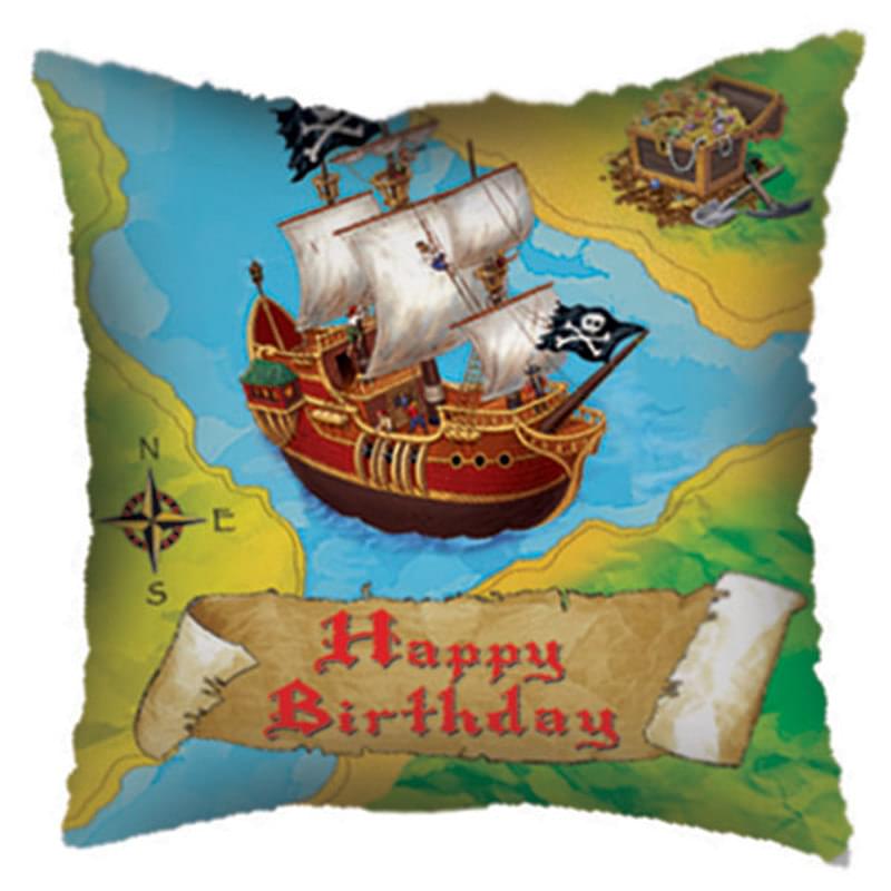 Happy Birthday Pirate Ship 18″ Foil Balloon by Convergram from Instaballoons