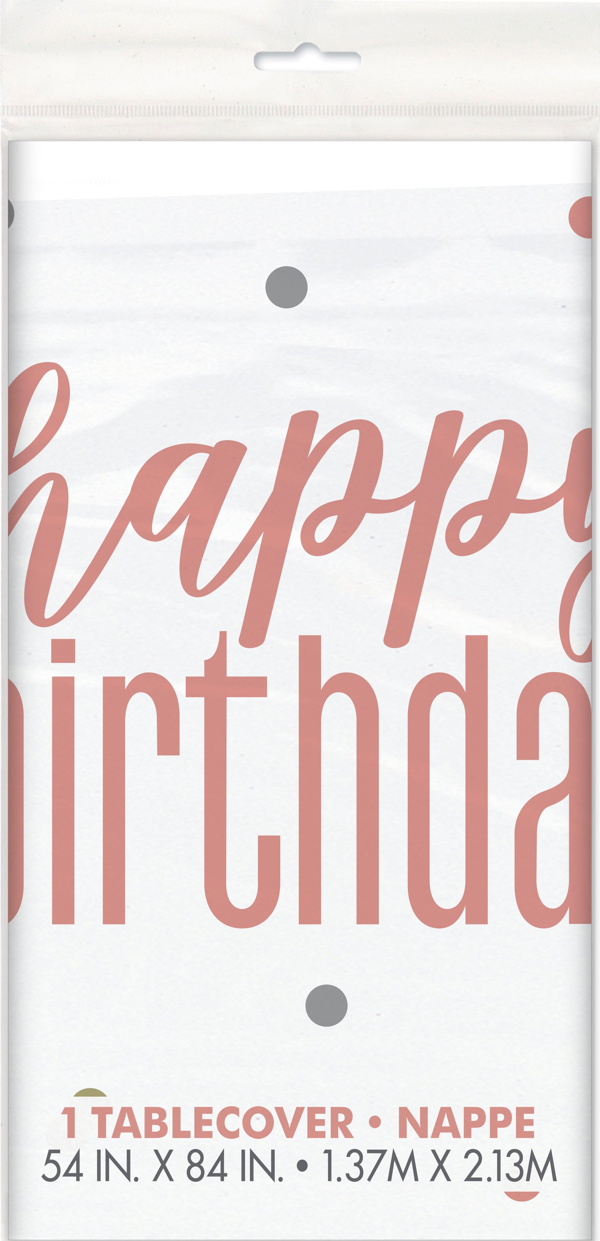 Happy Birthday Rose Gold Tablecover by Unique from Instaballoons