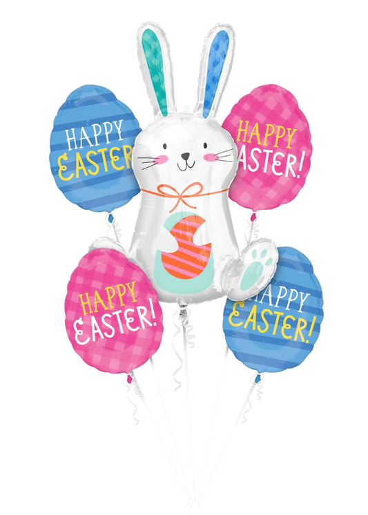 Happy Easter Funny Bunny Foil Balloon by Anagram from Instaballoons
