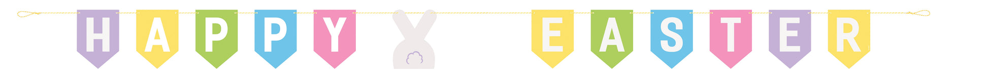 Happy Easter Pennant Banner by Unique from Instaballoons