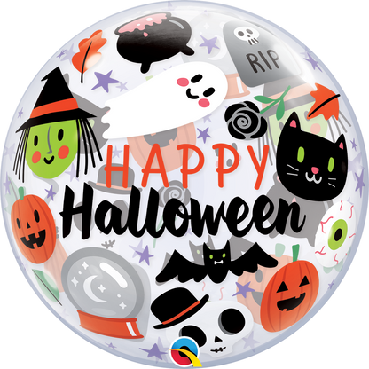 Happy Halloween Everything 22″ Bubble Balloon by Qualatex from Instaballoons